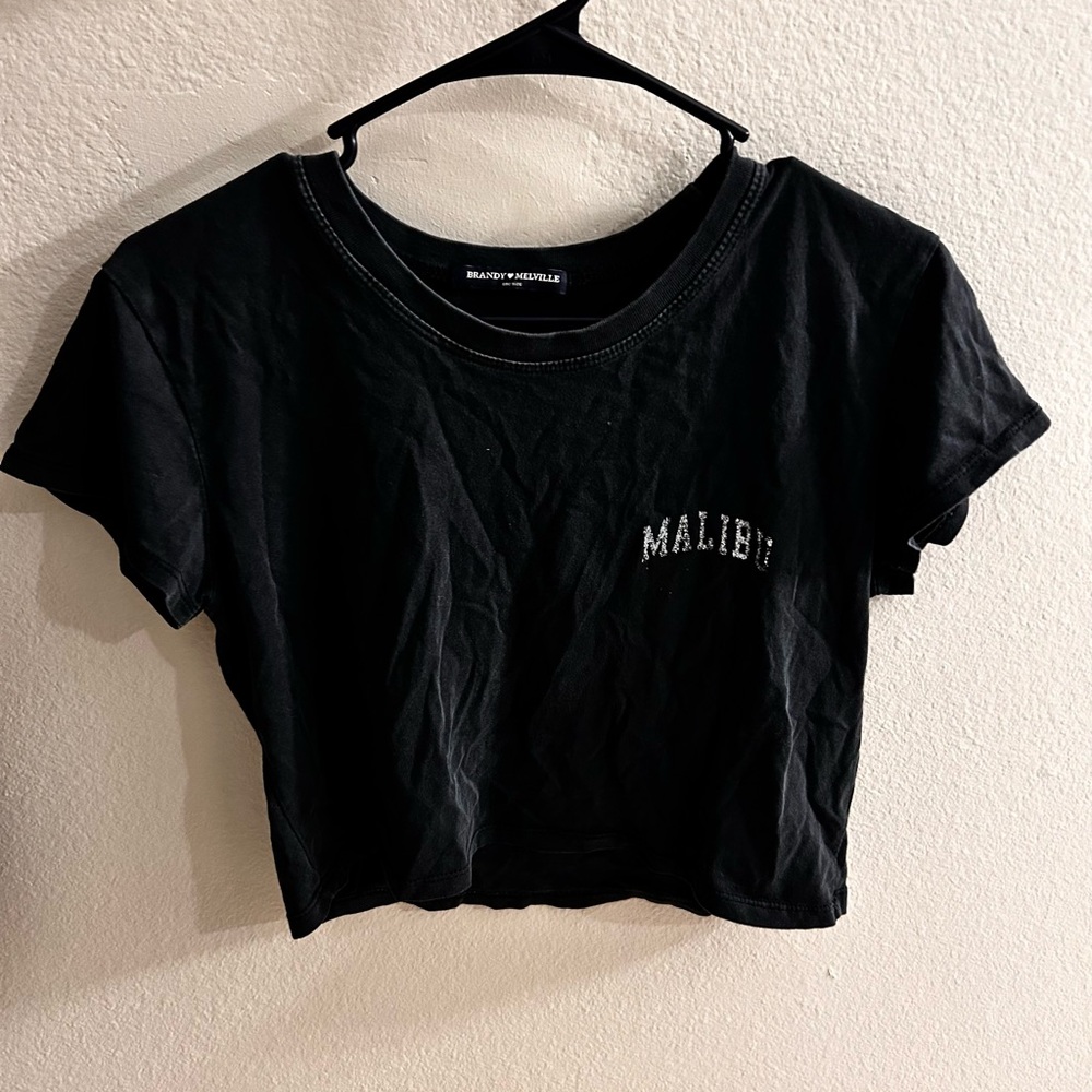 Black Brandy Melville Malibu Women's Crop Top